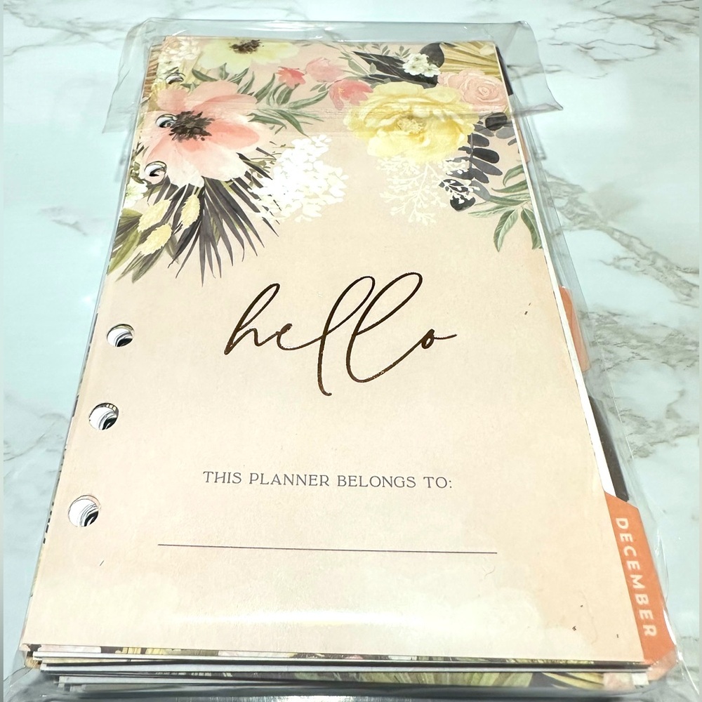 Personal Size Undated Agenda Inserts.